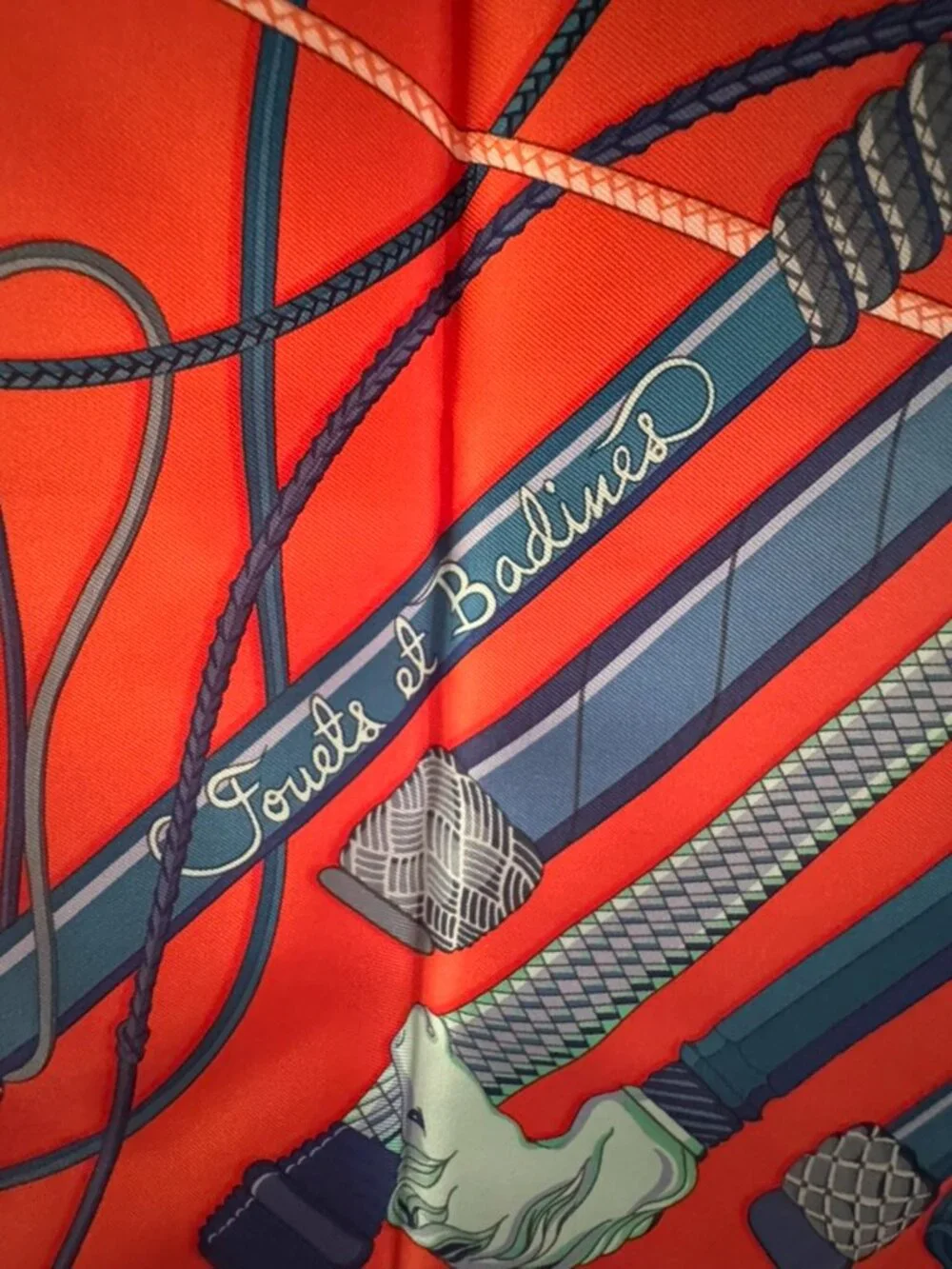 Orange Hermès - Whips and Crops - Scarf